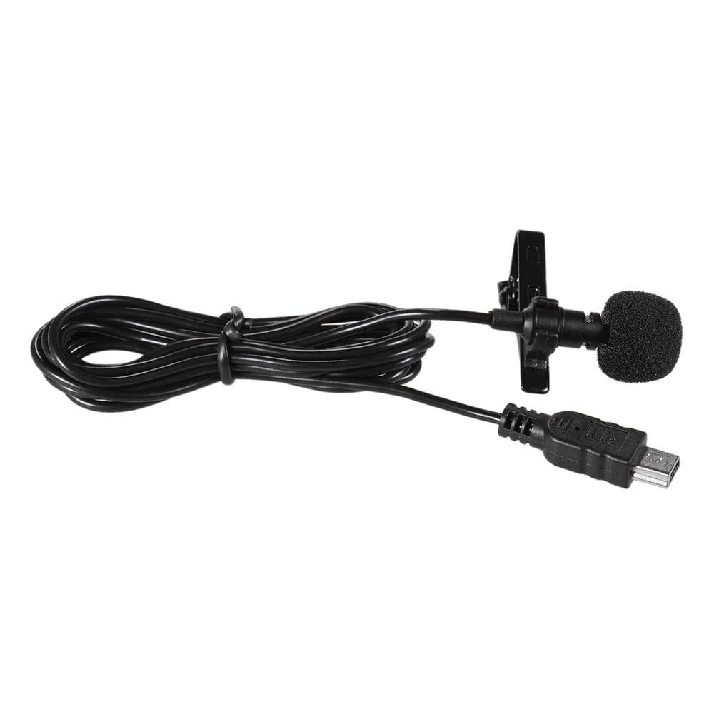 Andoer 150cm Professional Mini USB Omni-Directional Stereo Mic Microphone with Collar Clip for Gopro Hero 3 3+ 4