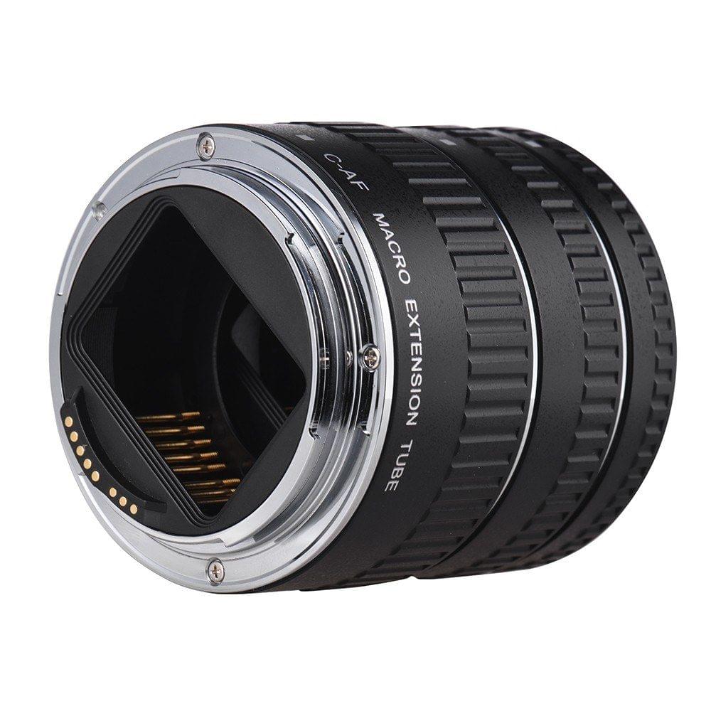Macro Extension Tube Set Copper Auto Focus AF Macro Lens Extension Tube Ring with Covers for Ca150n 60D 70D 80D 5DII 5DIII 5DIV 5DS 5DSR 700D 800D 750D 550D 7DII 6D 6DII EF EF-S Lens DSLR Camera