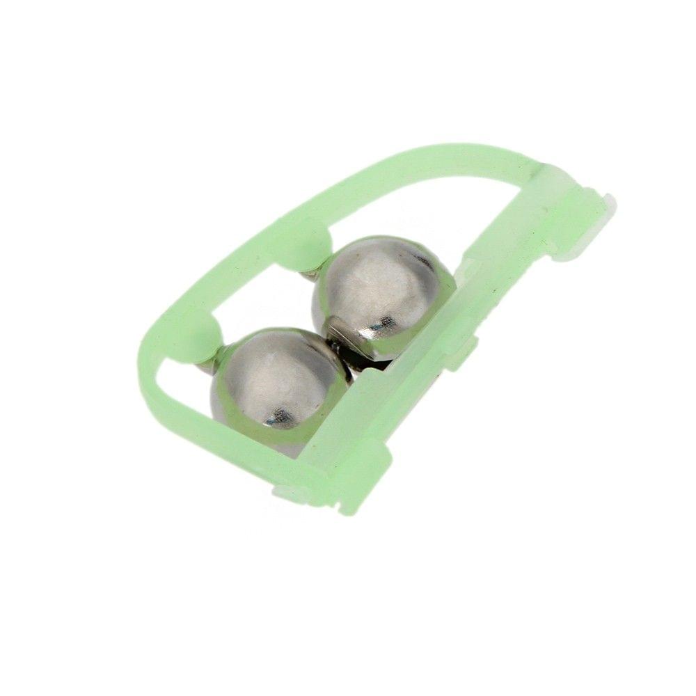 5Pcs Luminous Twin Bells Fishing Bite Alarm Clip on Fishing Rod for Night Fishing
