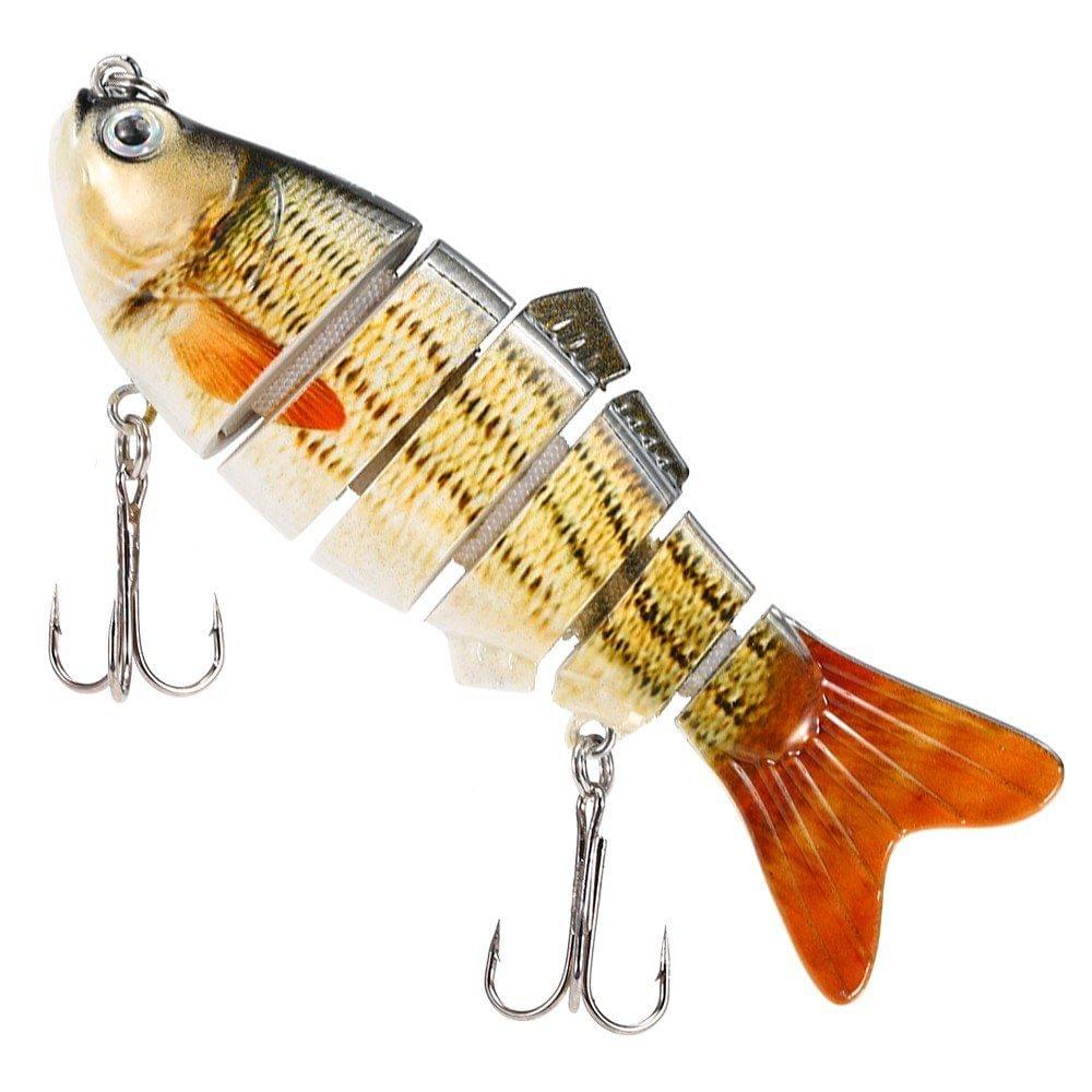 10cm/20g Lifelike 6 Jointed Sections Swimbait Fishing Lure