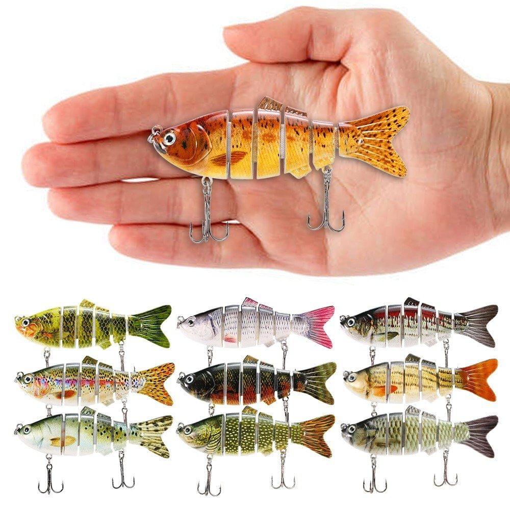 10cm/20g Lifelike 6 Jointed Sections Swimbait Fishing Lure