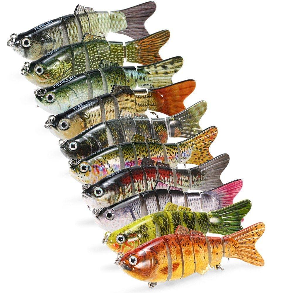 10cm/20g Lifelike 6 Jointed Sections Swimbait Fishing Lure