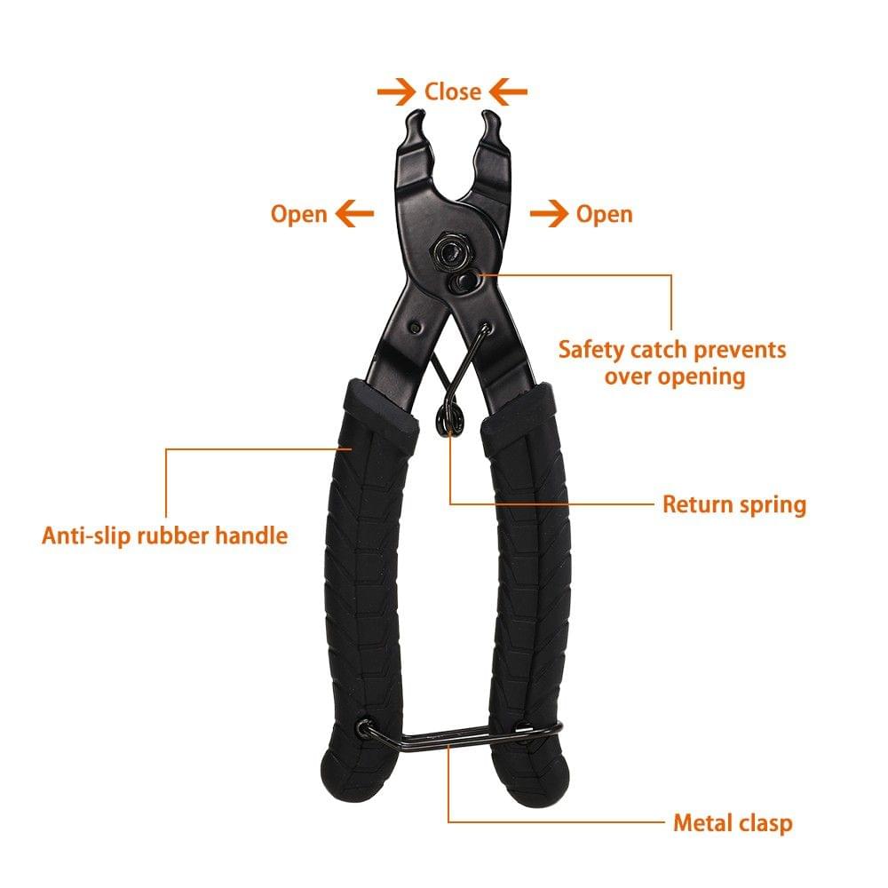 Bike Link Plier Chain Plier Missing Link 2 in 1 Opener Closer Remover Bicycle Chain Plier Removal Tool
