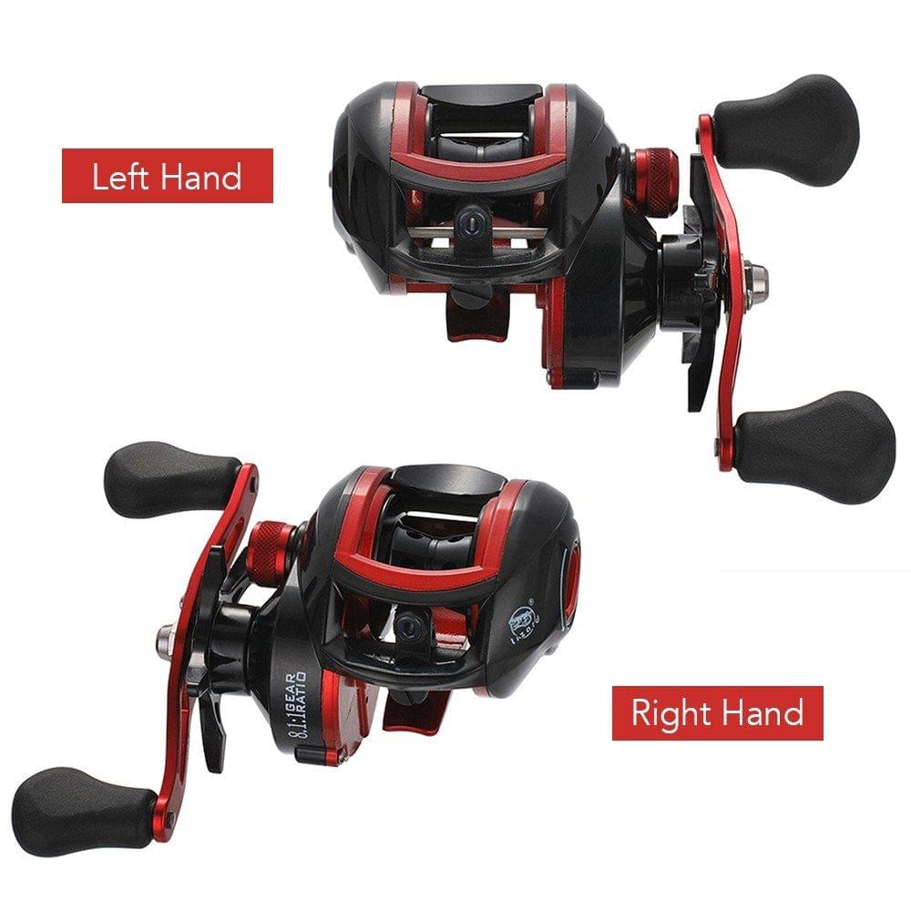 Lightweight High Speed 8.1:1 Gear Ratio Baitcast Fishing Reel