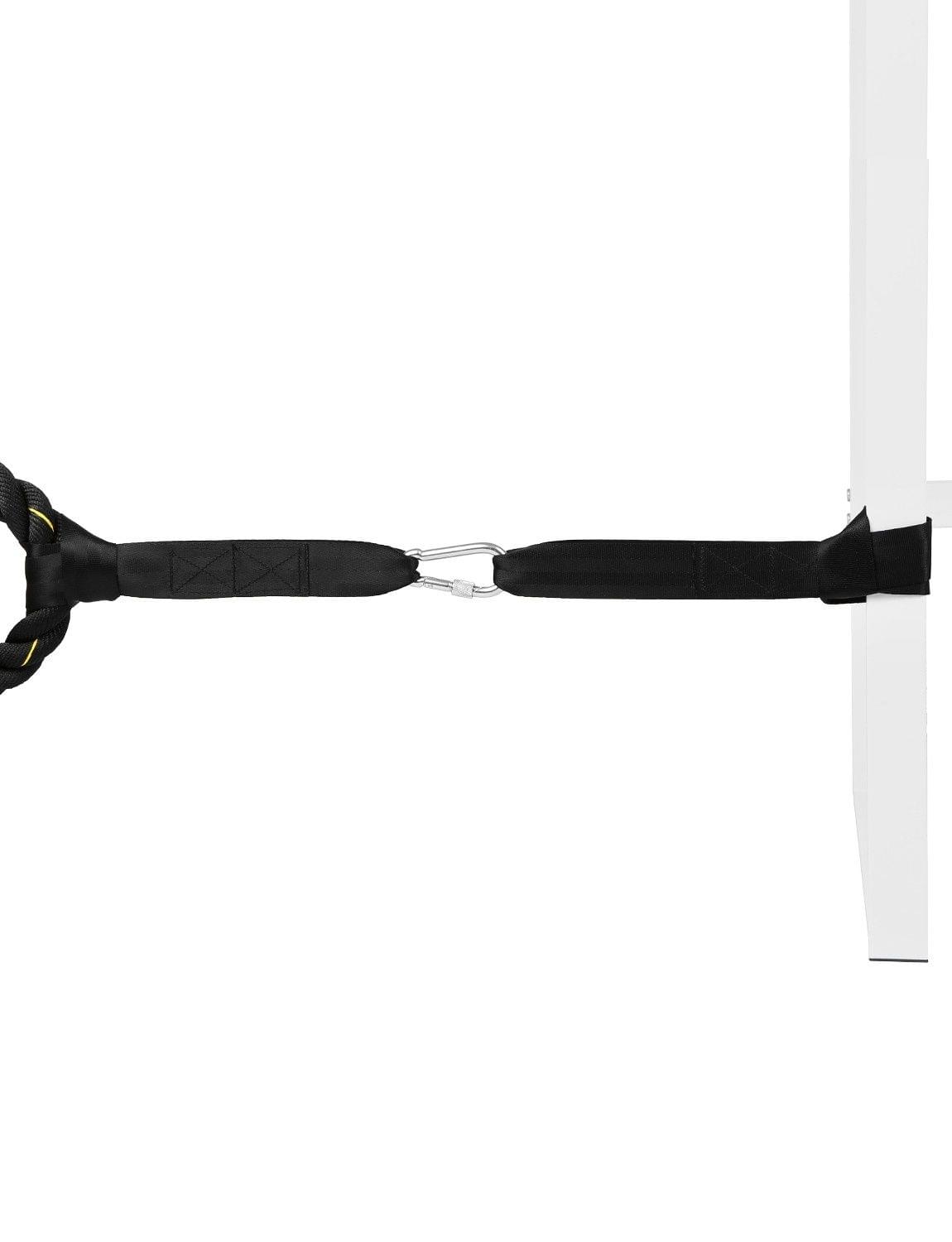 Lixada Battle Rope Anchor Strap Kit with Heavy Duty Reinforced 2 Nylon Straps & 1 Stainless Steel Carabiner Clip for Crossfit Ropes Home Gym Fitness & Training Rope Anchor