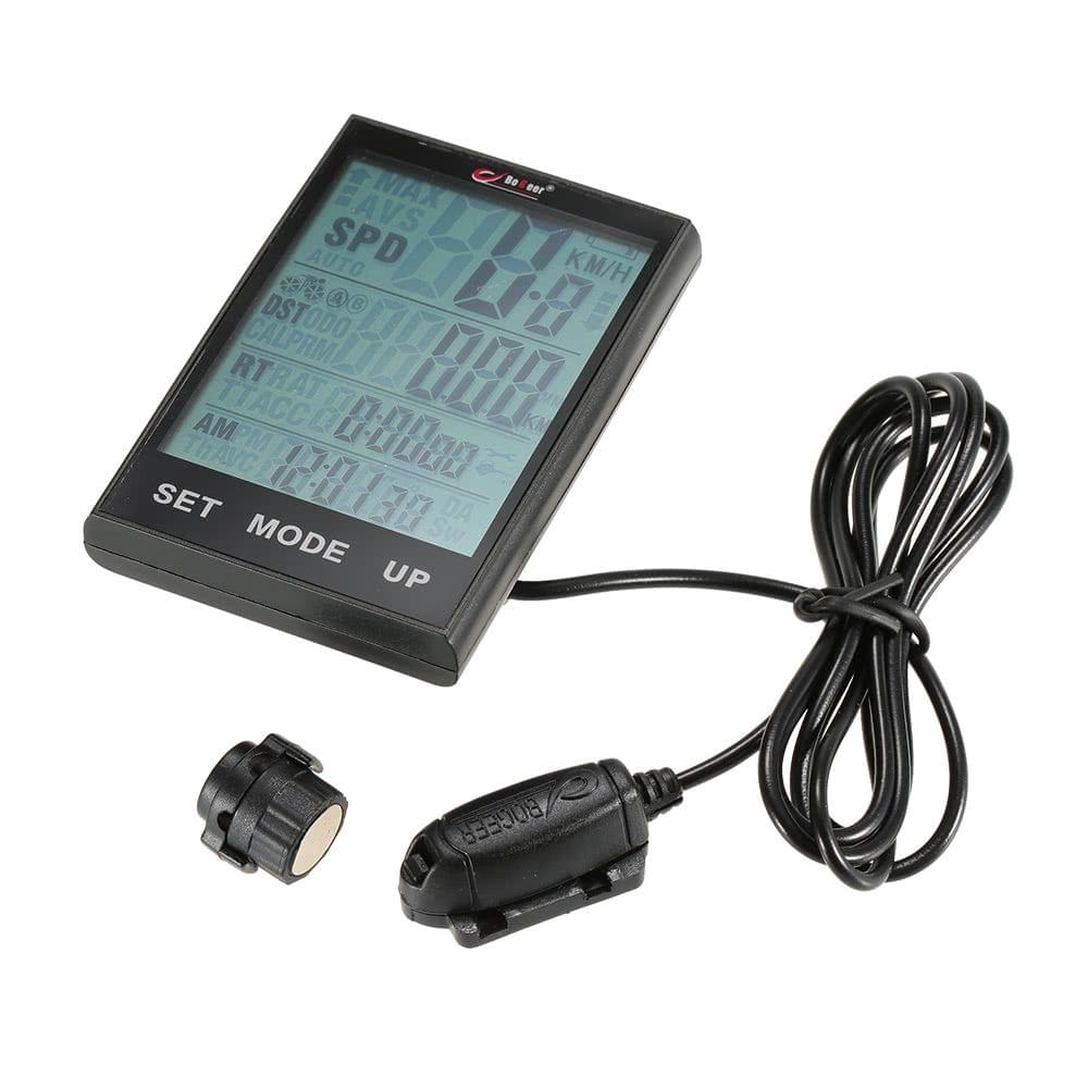 Bike Computer Bicycle Speedometer Odometer Temperature Backlight Water Resistant for Cycling Riding Multi Function