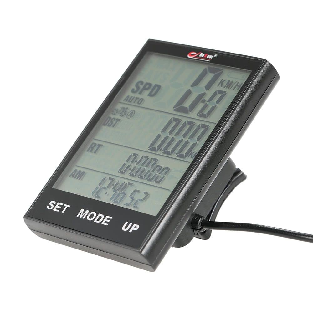 Bike Computer Bicycle Speedometer Odometer Temperature Backlight Water Resistant for Cycling Riding Multi Function