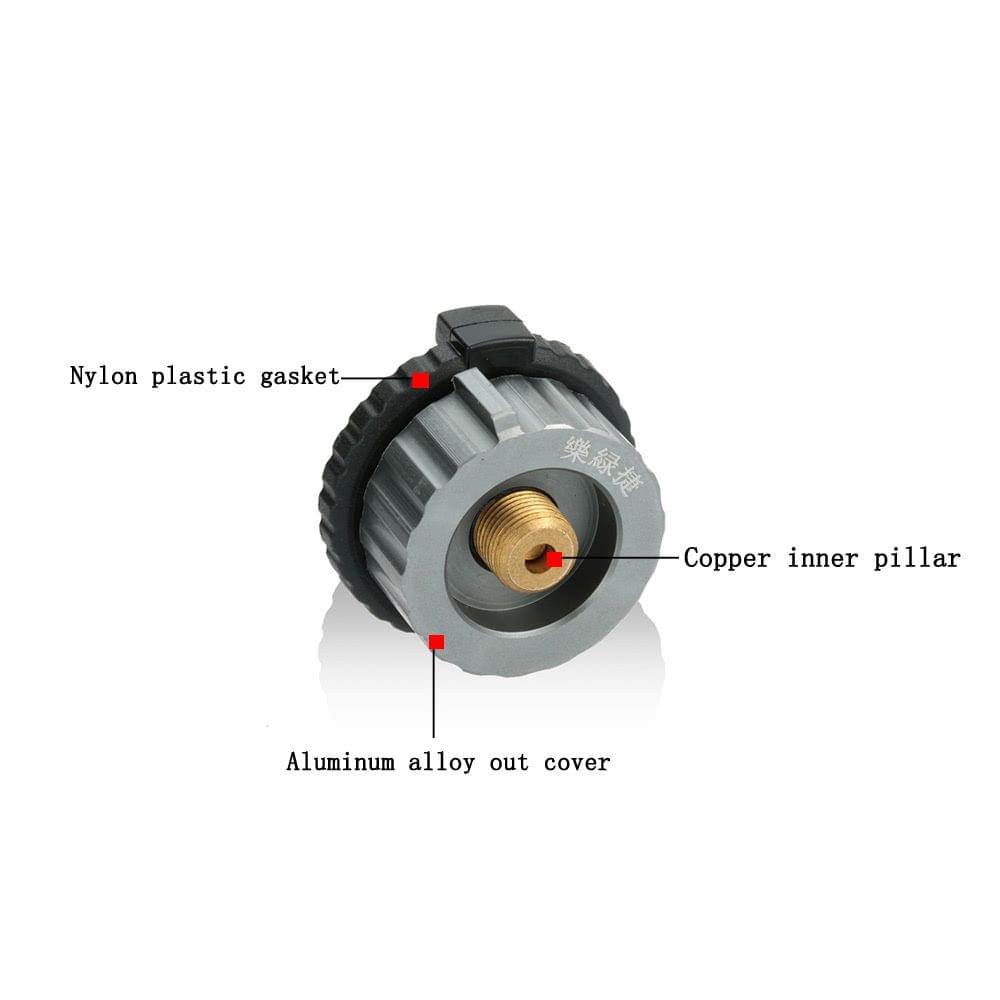 Outdoor Camping Stove Conversion Head Convert Adapter Nozzle Gas Bottle Screw for Long Butane Gas Cartridge