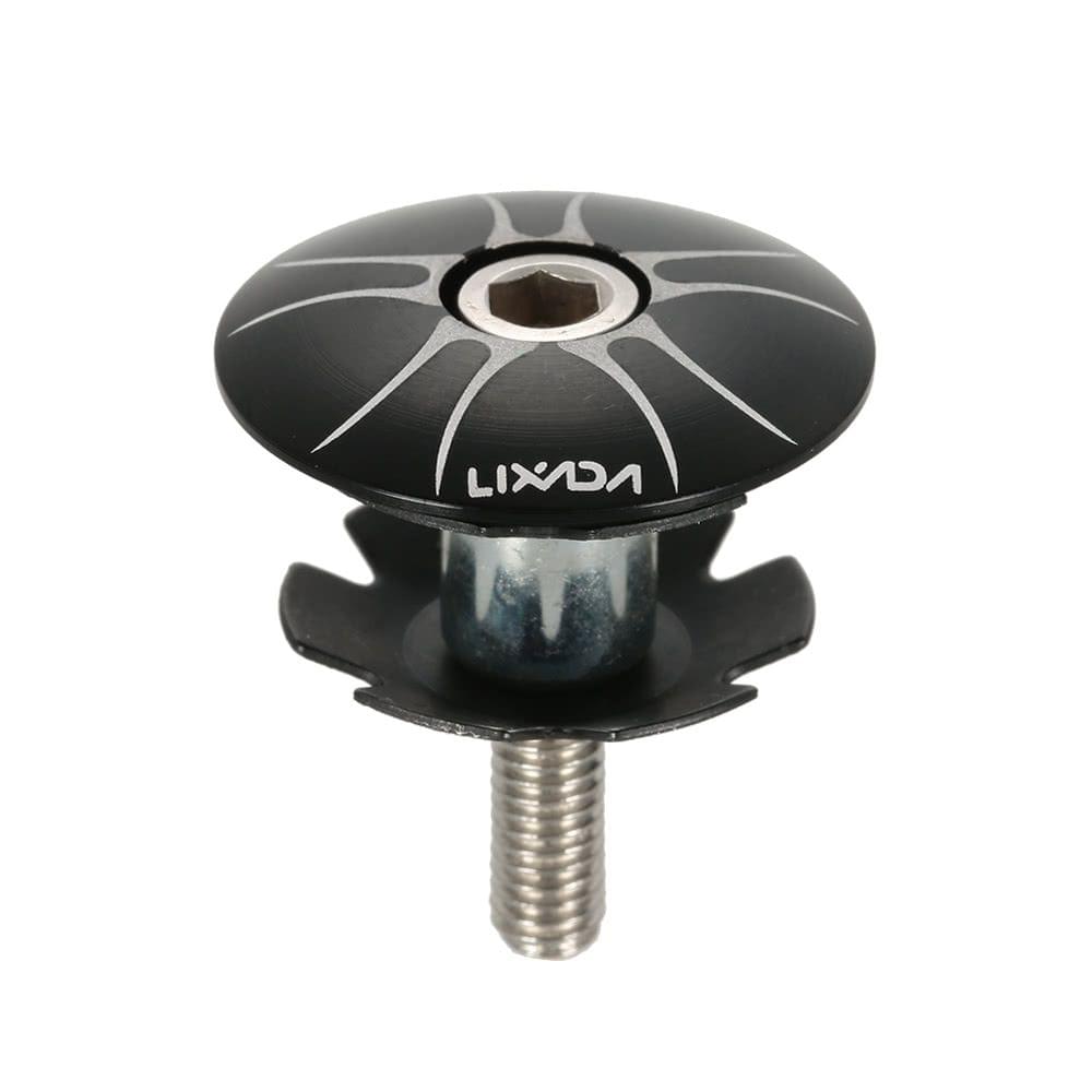 Lixada 1pc Bike MTB Cycling Headset Star Nut with Aluminum Alloy Cap Top Replacement Kit for 25.4mm Front Forks