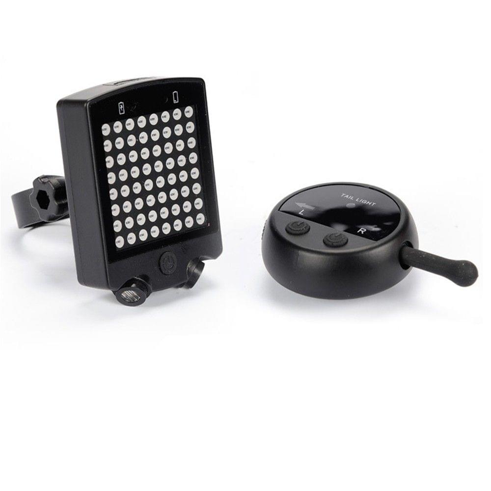 LED Wireless Remote Control Laser Bicycle Rear Tail Light Bike Turn Signals Safety Warning Light Turn Signal Laser Tail Light USB Rechargeable Brake Light Riding Gear