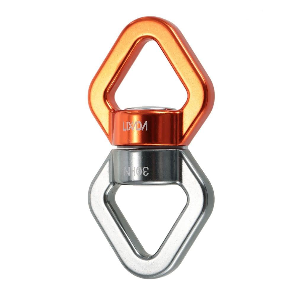 Lixada 30kN Rope Swivel Connector Sealed Bearing Rescue Climbing