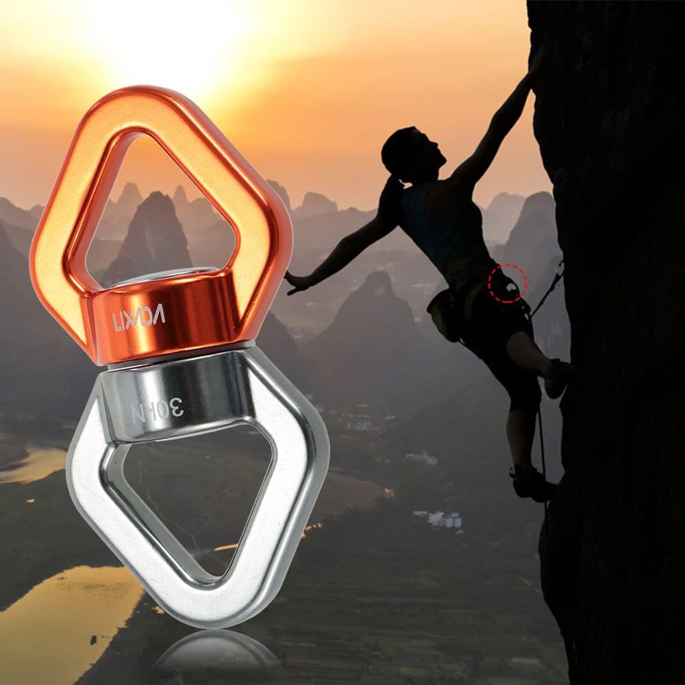 Lixada 30kN Rope Swivel Connector Sealed Bearing Rescue Climbing