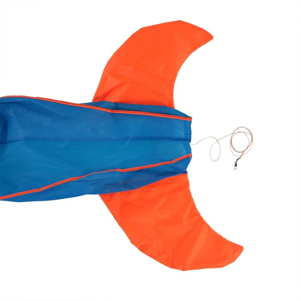 3D Dolphin Kite Huge Frameless Soft Parafoil Kite with Handle Line Outdoor Sports