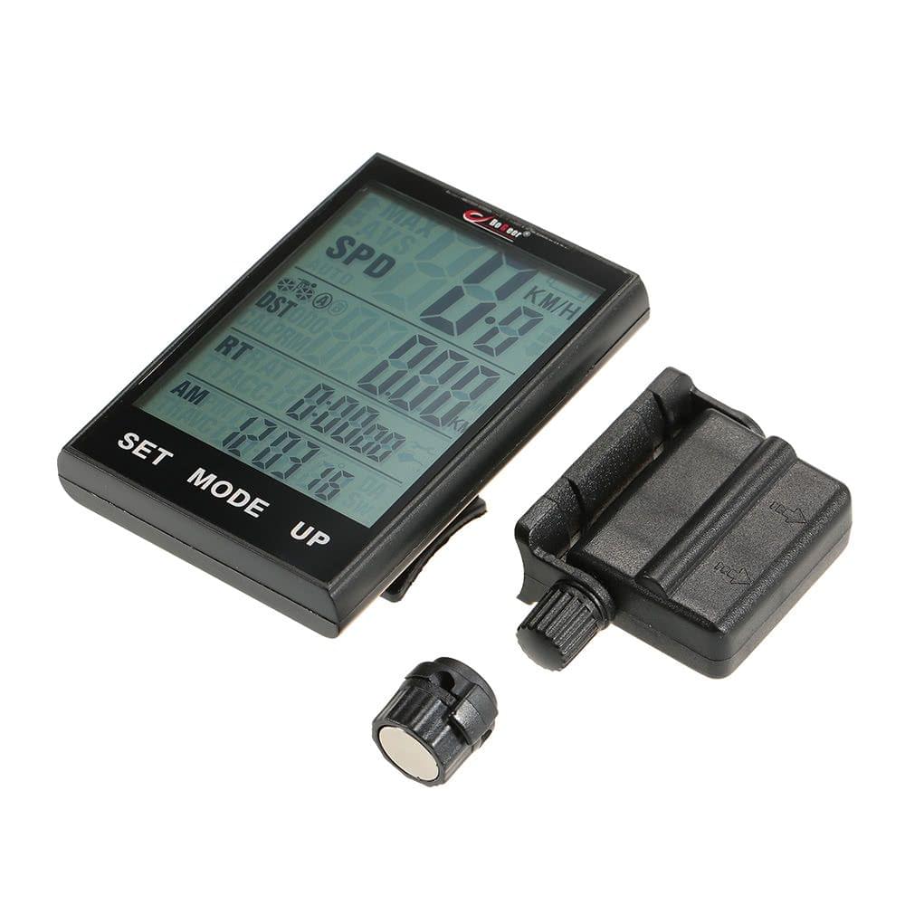 Bike Computer Wireless Bicycle Speedometer Odometer Temperature Backlight Water Resistant for Cycling Riding Multi Function