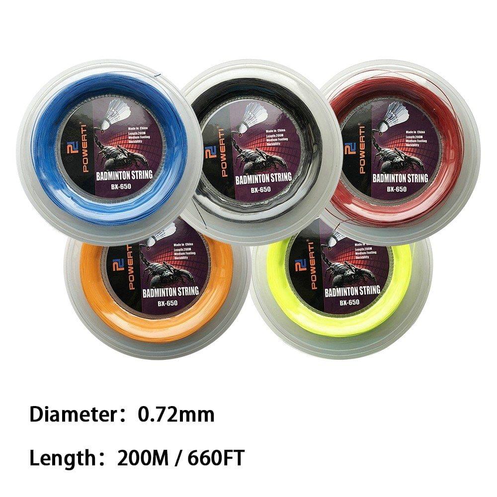 600FT 0.72mm Badminton Racket String Badminton Training Racket String Resilient  Replacement Badminton String