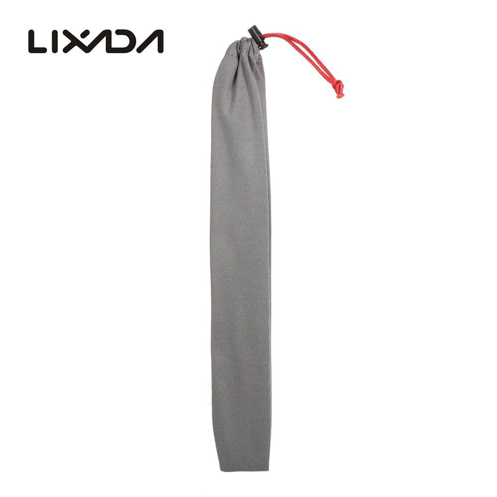 Lixada 1 Pair of Titanium Lightweight Ultra-strong Square Reusable Chopsticks with Carrying Pouch Camping Utensils Outdoor 195mm/230mm