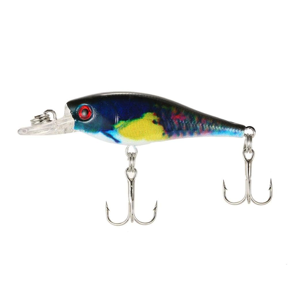 Lixada 4pcs 6.5cm 4.7g Hard Fishing Baits Minnow Fishing Lures Bass Hard Bait Plastic Lure Bait