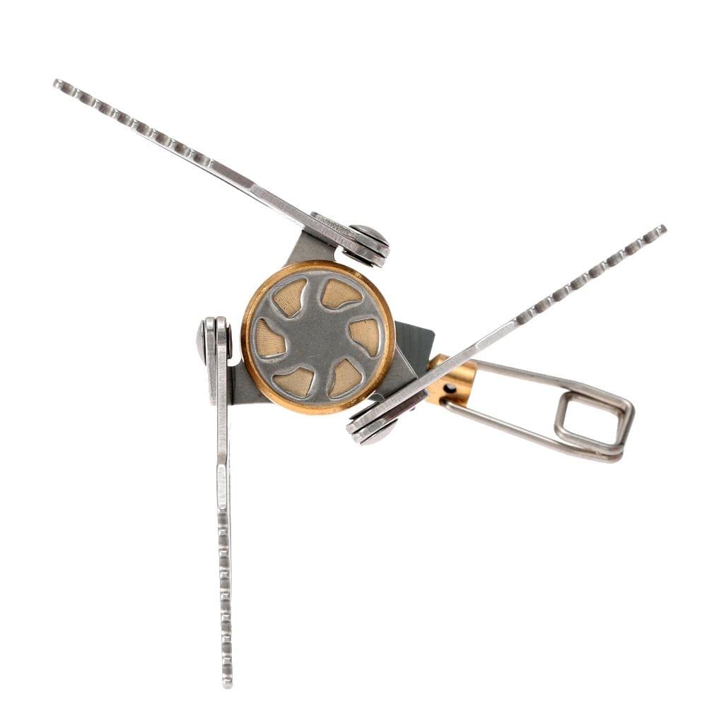 45g Super Lightweight Mini Pocket Outdoor Cooking Burner Folding Camping Gas Stove 3000W