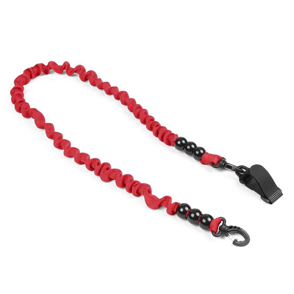 Elastic Paddle Leash Kayak Canoe Safety Fishing Rod Rowing Boats Lanyard Cord Tie Rope with Beads