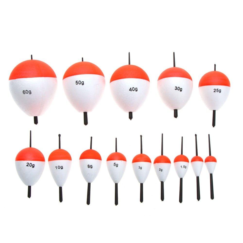 14Pcs Fishing Floats Fishing Accessory with Sticks