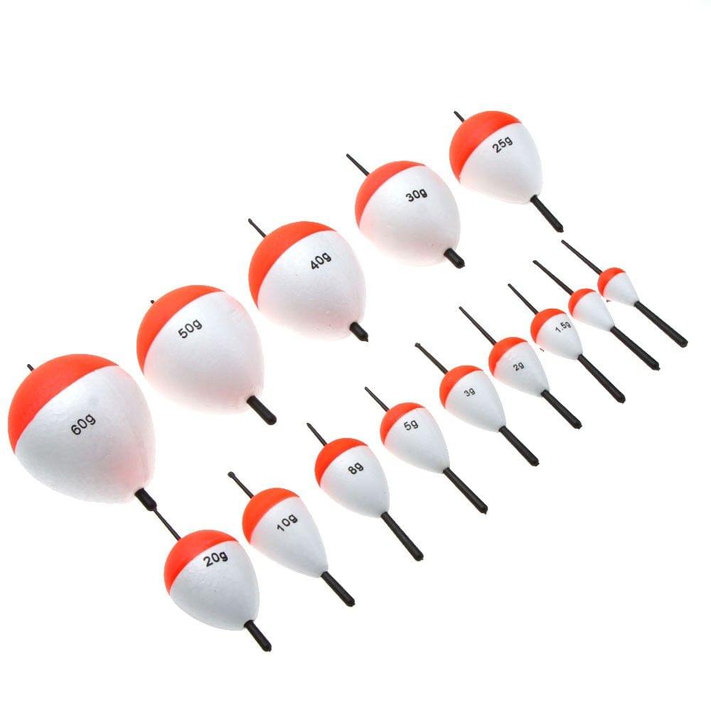 14Pcs Fishing Floats Fishing Accessory with Sticks