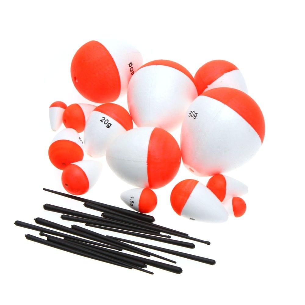 14Pcs Fishing Floats Fishing Accessory with Sticks