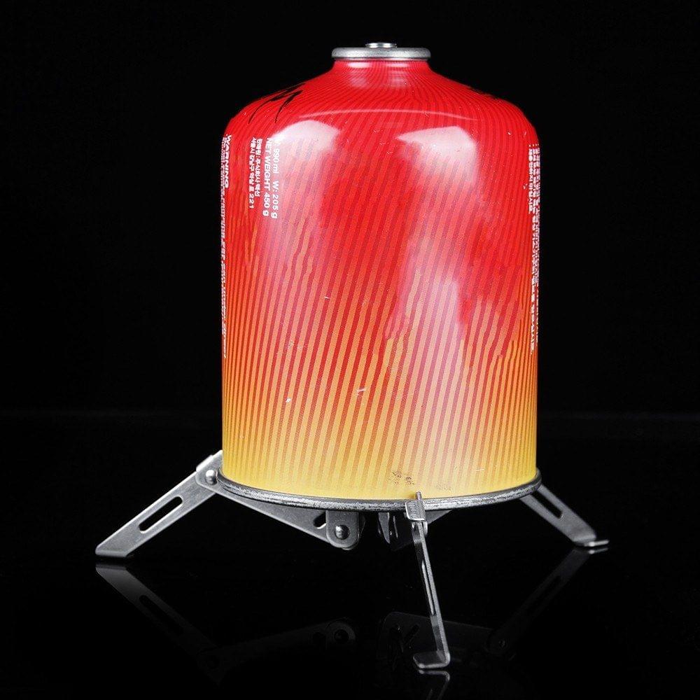 Outdoor Gas Tank Stand Foldable Cartridge Canister Tripod Camping Hiking Cooking Tank Stove Stabilizer