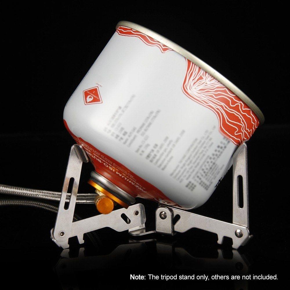 Outdoor Gas Tank Stand Foldable Cartridge Canister Tripod Camping Hiking Cooking Tank Stove Stabilizer