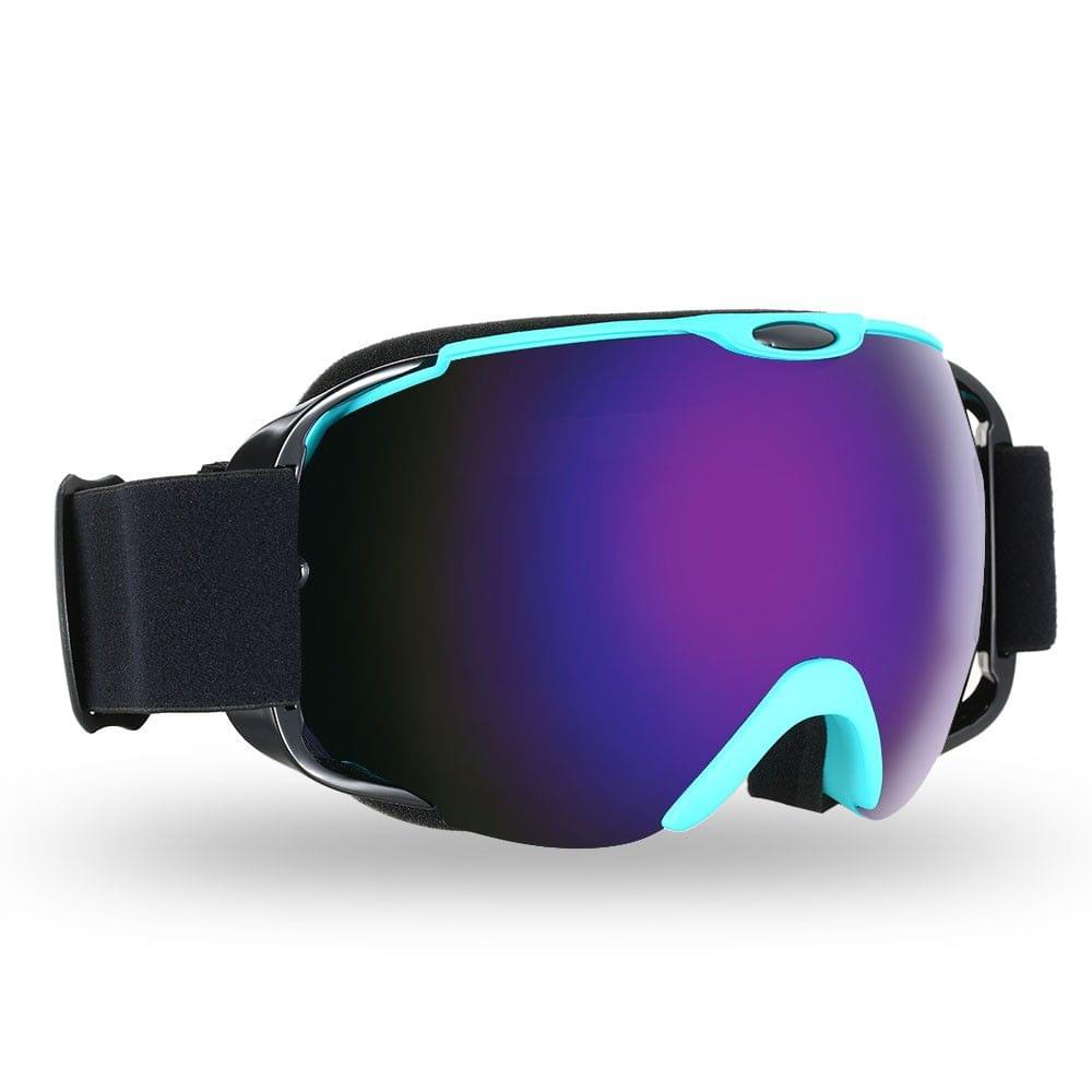 Lixada Adult Ski Goggles Winter Snow Sports Snowboard Goggles Ventilated Anti-fog Spherical Dual Lens for Snowmobile Skiing Skating