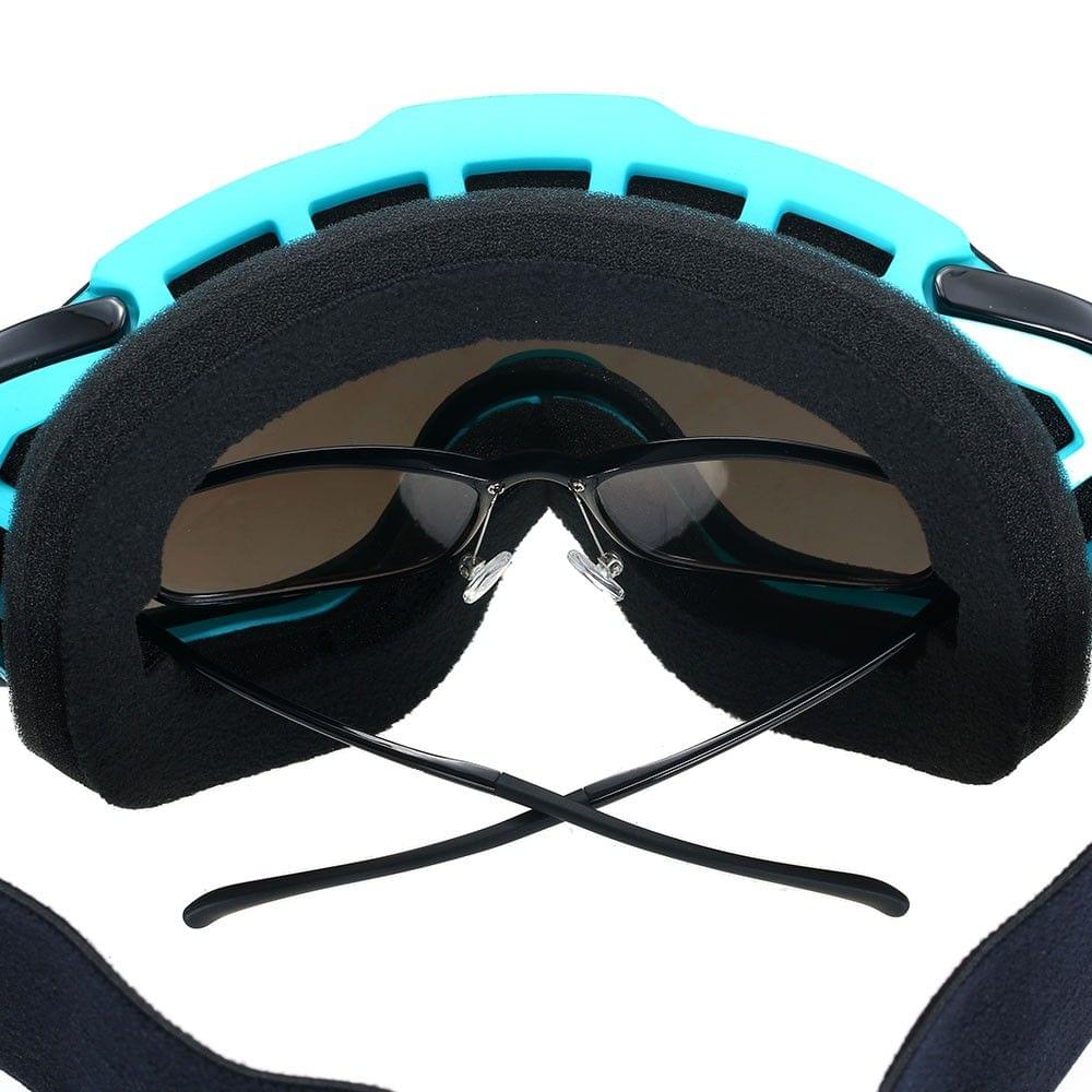 Lixada Adult Ski Goggles Winter Snow Sports Snowboard Goggles Ventilated Anti-fog Spherical Dual Lens for Snowmobile Skiing Skating