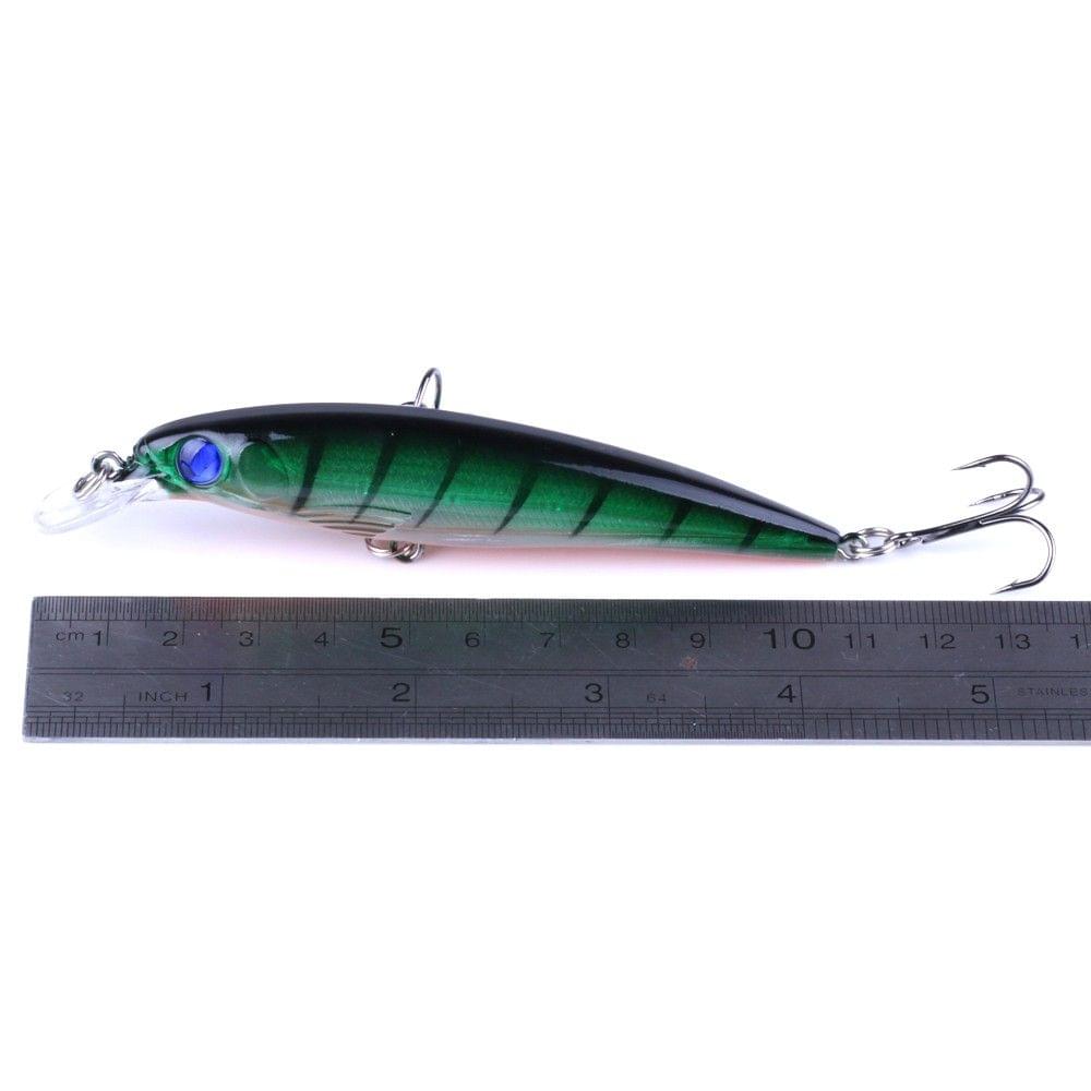 10PCS/Set 11cm/13.6g Fishing Lure Artificial Floating Minnow Hard Bait Swimbait Fishing Tackle Set with Treble Hooks