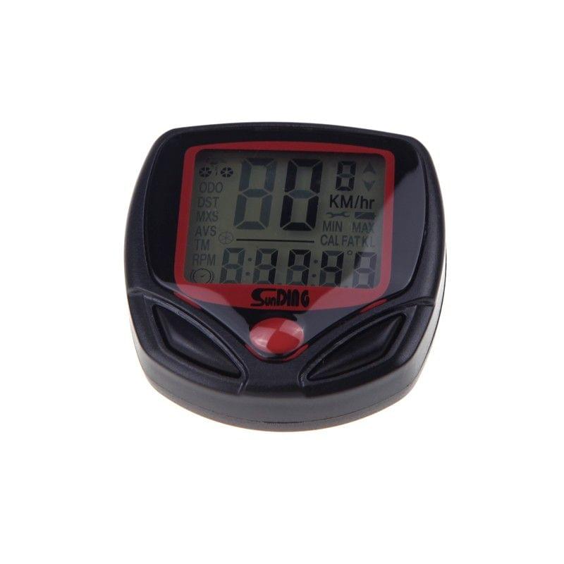 Sunding SD-548B Wired Bike Bicycle Cycle Computer Odometer Speedometer LCD Waterproof 14 Functions