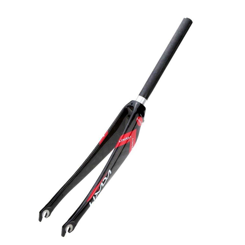 Lixada Full Carbon Fiber Ultralight Road Bike Fixed Gear Bicycle Cycling Fixie Front Fork for V-brake 28.6mm 680C 1-1/8