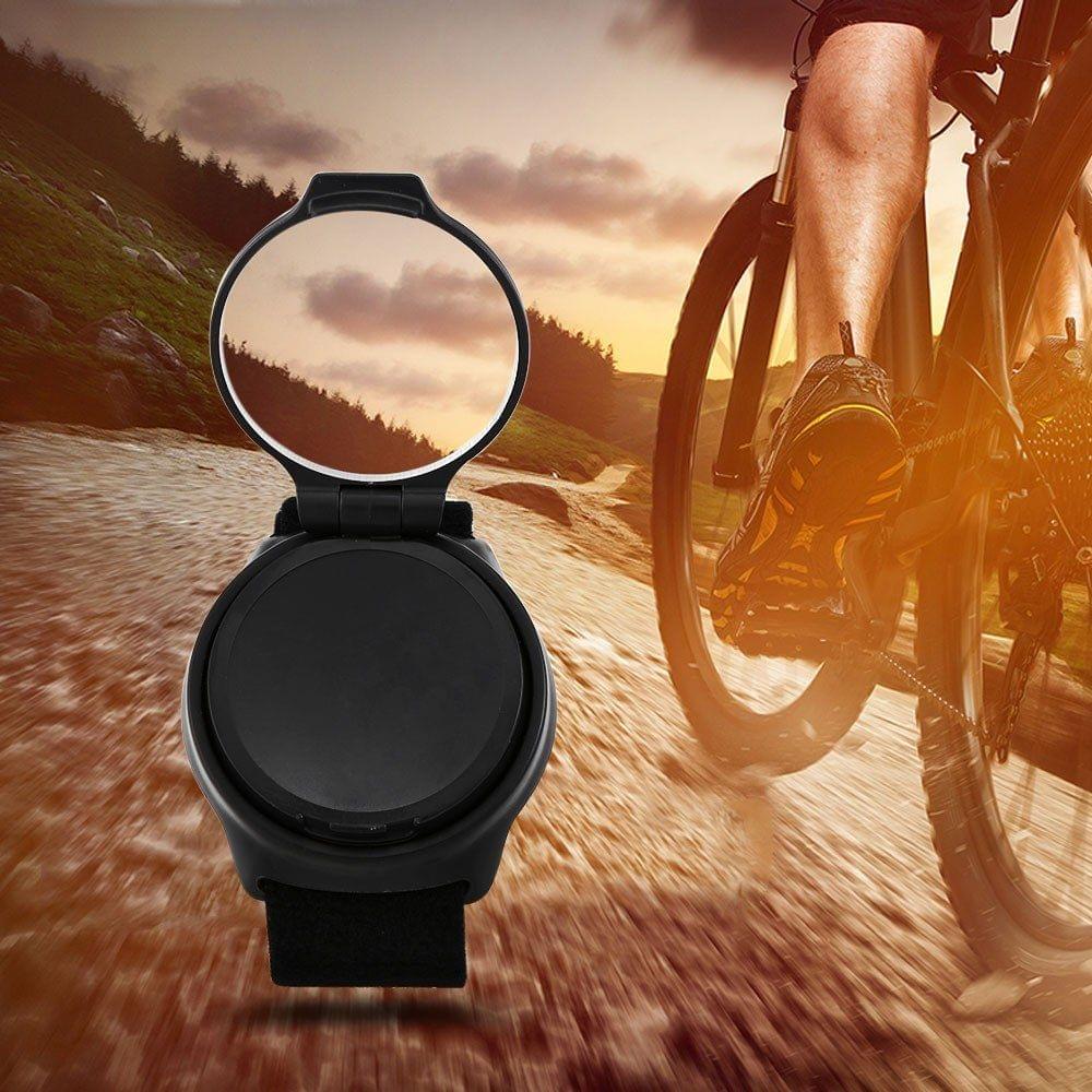 Adjustable Riding Wrist Band Cycling Mirror Kit