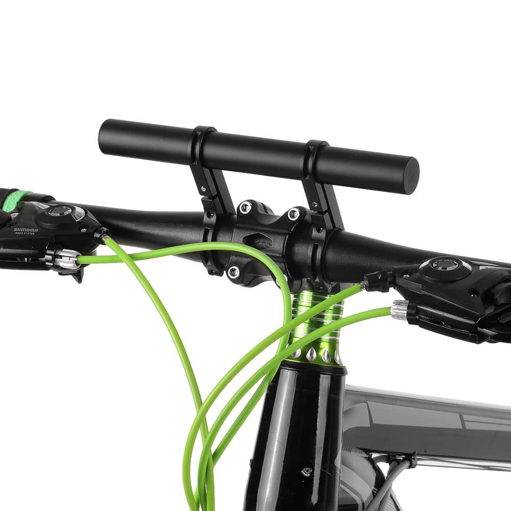 31.8mm 25.4mm Bicycle Bike Double Handlebar Extension Mount Aluminum Alloy Carbon Fiber Extender Mount Bracket Holder for Bicycle Light Flashlight Speedometer