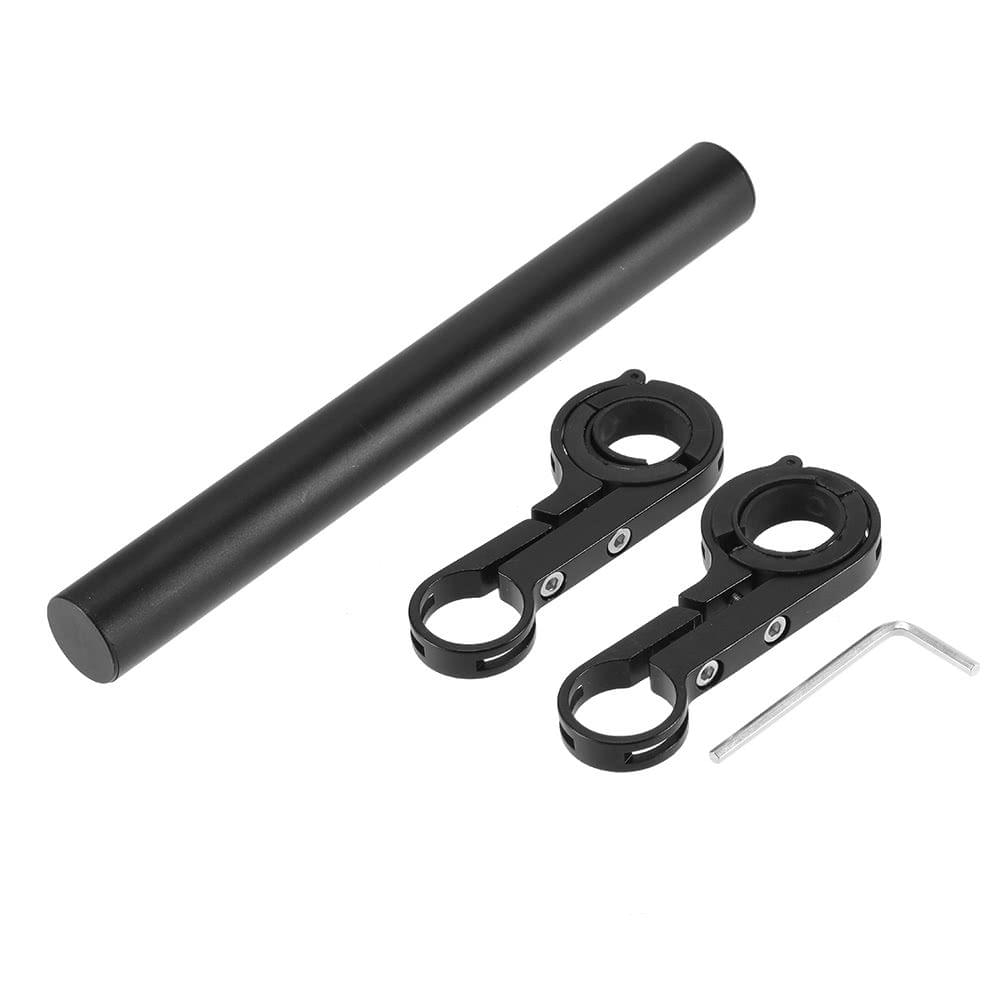 31.8mm 25.4mm Bicycle Bike Double Handlebar Extension Mount Aluminum Alloy Carbon Fiber Extender Mount Bracket Holder for Bicycle Light Flashlight Speedometer