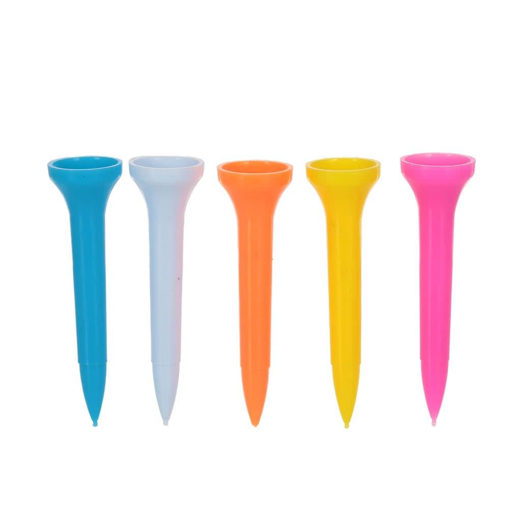 100pcs Plastic Golf Tees Golf Ball Tee Golfer Aid Tool Mixed Color