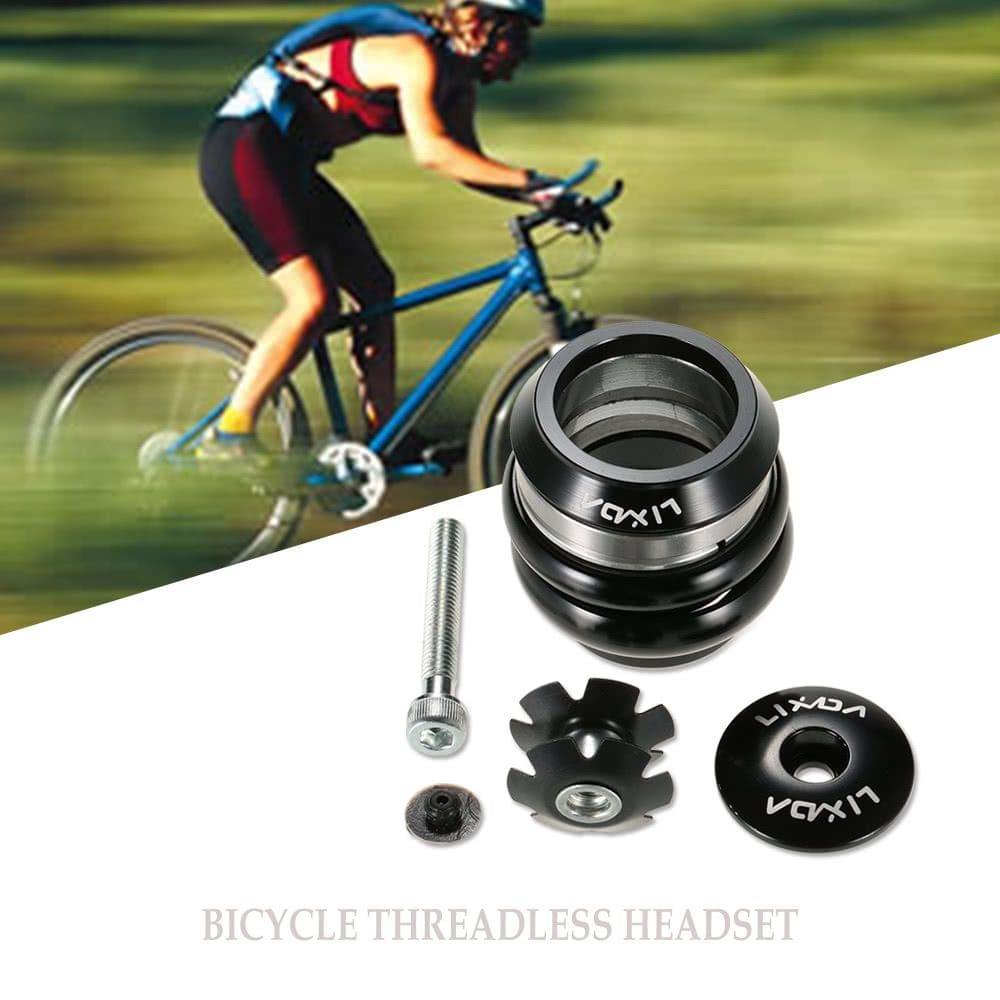 Lixada Bicycle Headset Bike Threadless External Headset Sealed Cartridge Bearings 1-1/8"