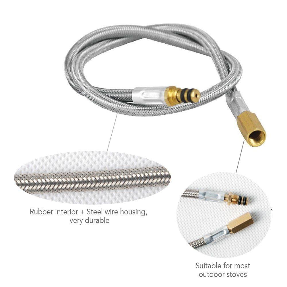 44cm Extension Tube Hose Gas Stove Adapter for Outdoor Camping Cylinders Tank