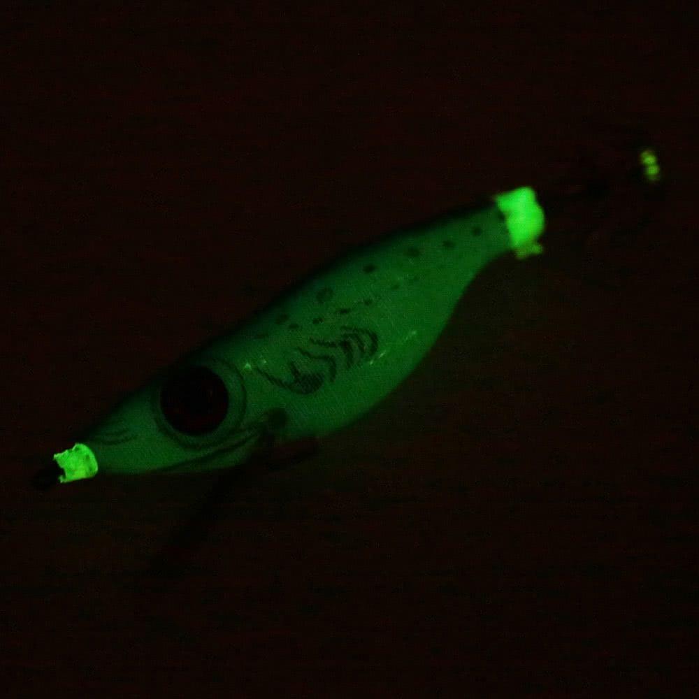 9g/10cm Outdoor Hard Fishing Bait Cloth Wrapped PVC Shrimp Prawn Fishing Baits Noctilucent Squid Fshing Lure Jig Hooks Corlorful