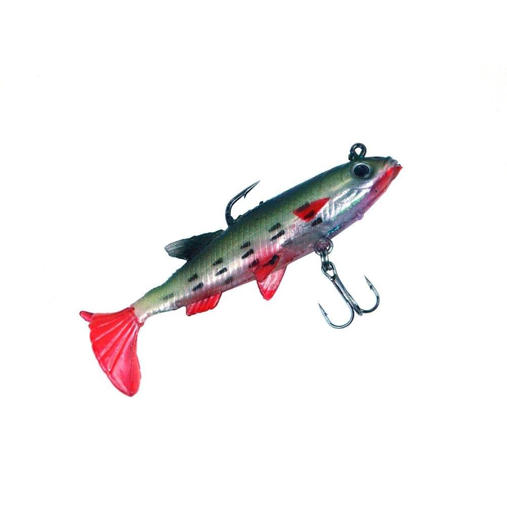 5Pcs 8.5cm 14g Soft Bait Lead Head Fish Lures Bass Fishing Tackle Sharp Hook T Tail Colourful