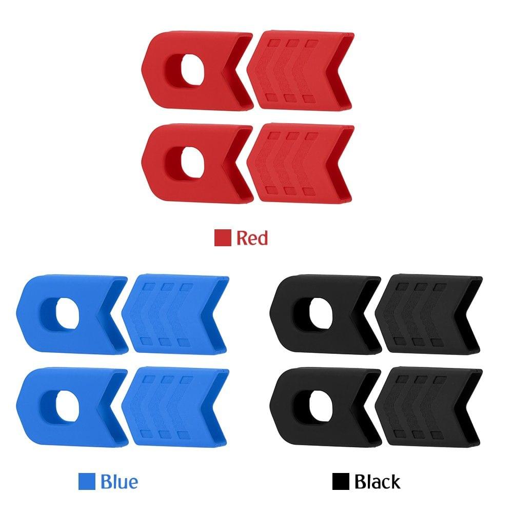 4Pcs Crank Protective Sleeves Bicycle Crankset Protector MTB Road Bicycle Cycling Crankset Crank Protective Sleeve Cover