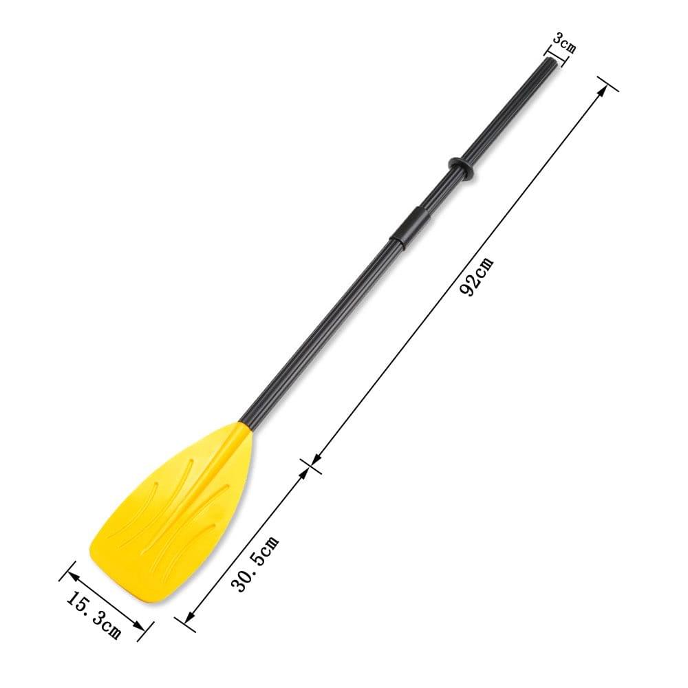A Pair of Paddles with Split 4 Pieces Shaft 2 Connectors 2 Rubber Rings for your Rowing Boat Sea Kayak Paddles