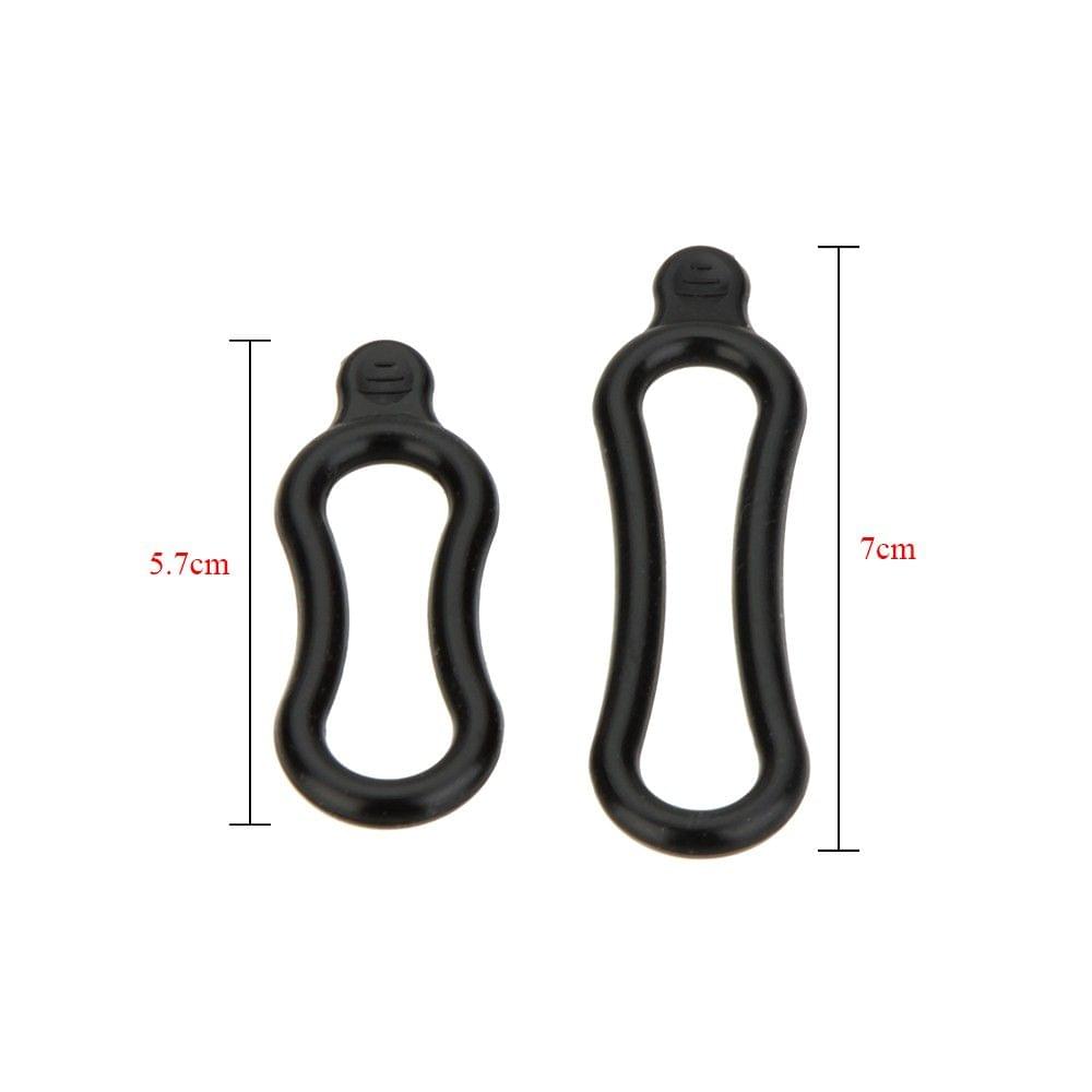 2Pcs Elastic Lightweight Rubber O Rings for Headlamp Bike Bicycle LED light