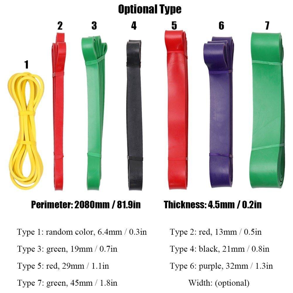 Latex Training Belt Yoga Exercise Resistance Band Tension Loop Belts Unisex Fitness Equipment
