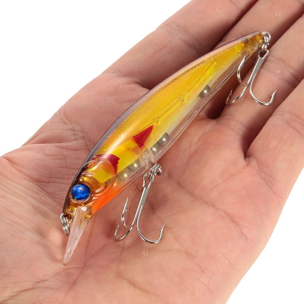 10pcs 11cm/13.5g Minnow Suspending Fishing Baits Lures Hard Bait Bass Artificial Crankbait Redfish Lure Swimbait Fishing