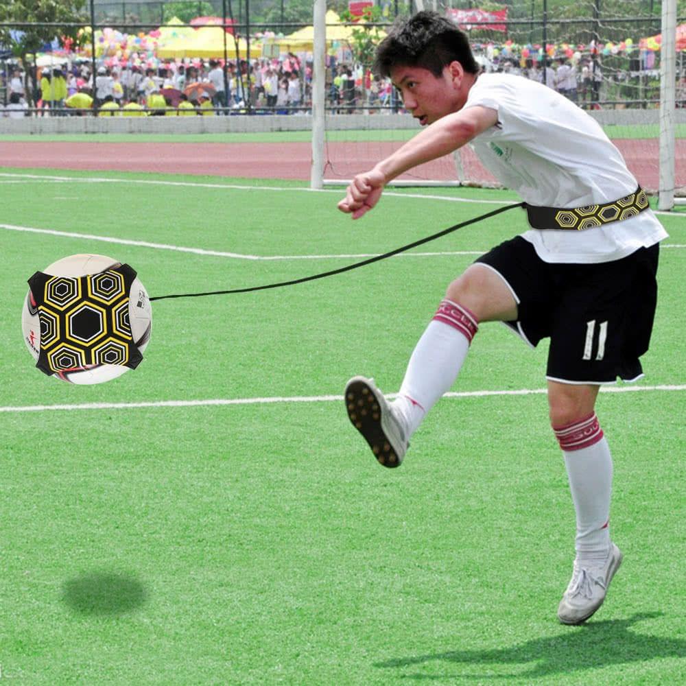 Lixada Solo Soccer Trainer Soccer Ball Kick Training Practice Assistance Trainer Adjustable Belt