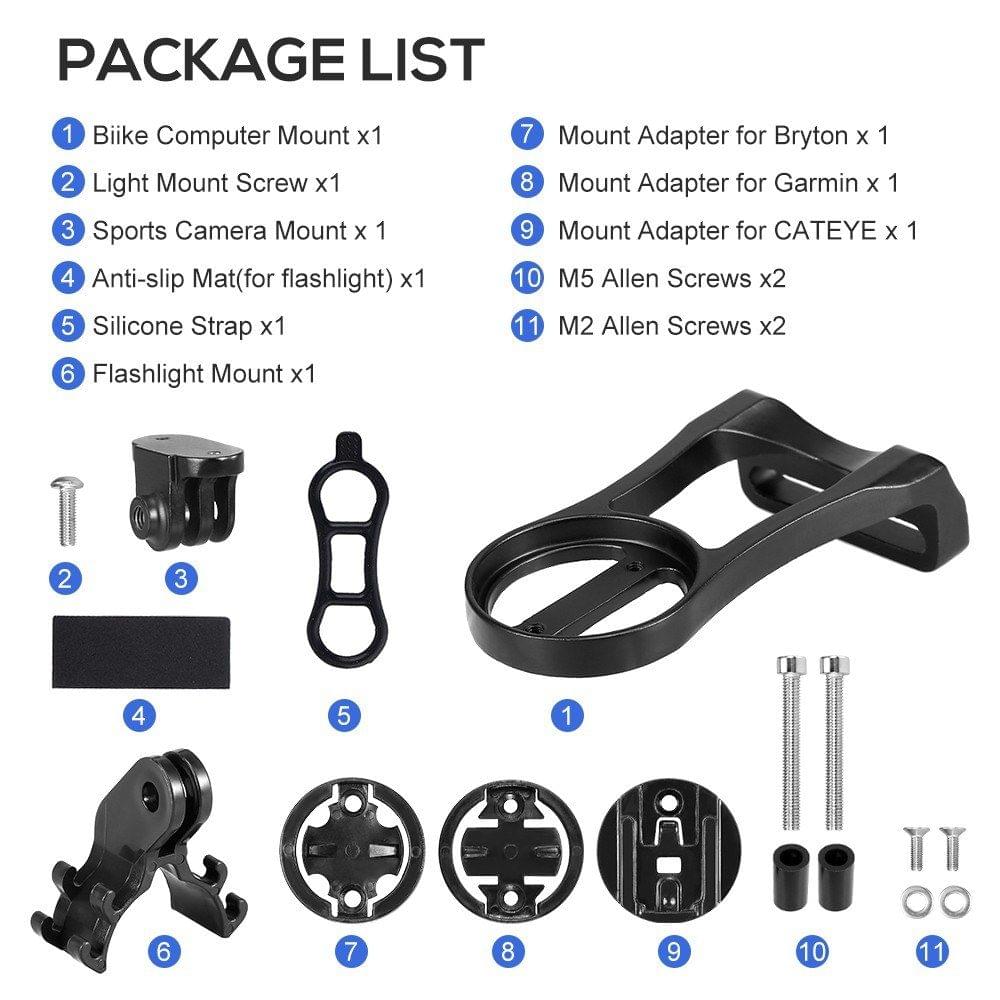 Bicycle Computer Camera Mount Holder