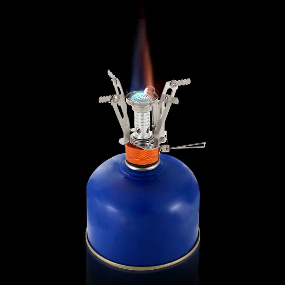 Lixada Super Lightweight Mini Pocket Outdoor Cooking Burner Folding Camping Gas Stove 3000W