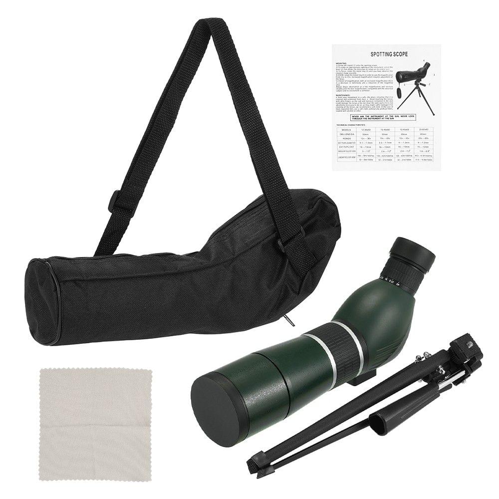 Spotting Scopes Monocular Telescope 15-45X60 Zoom Monocular 45 Degree Angled Telescope for Bird Watching Target Shooting with Portable Tripod